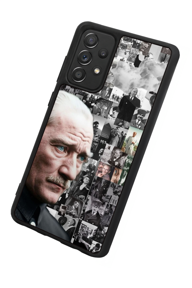 Samsung Galaxy A72 Uyumlu Mustafa Kemal Ataturk Tasarımlı Glossy Premium Kılıf