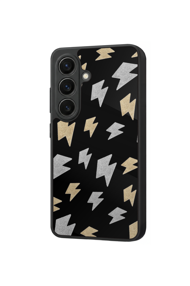 Samsung Galaxy S26 Uyumlu Simsek Tasarımlı Glossy Premium Kılıf