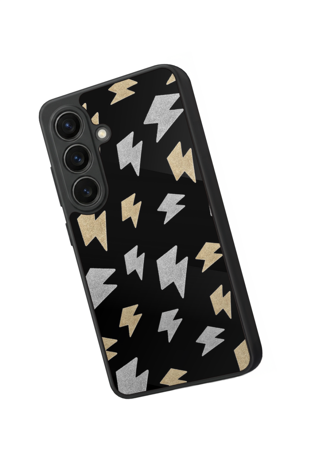 Samsung Galaxy S26 Uyumlu Simsek Tasarımlı Glossy Premium Kılıf