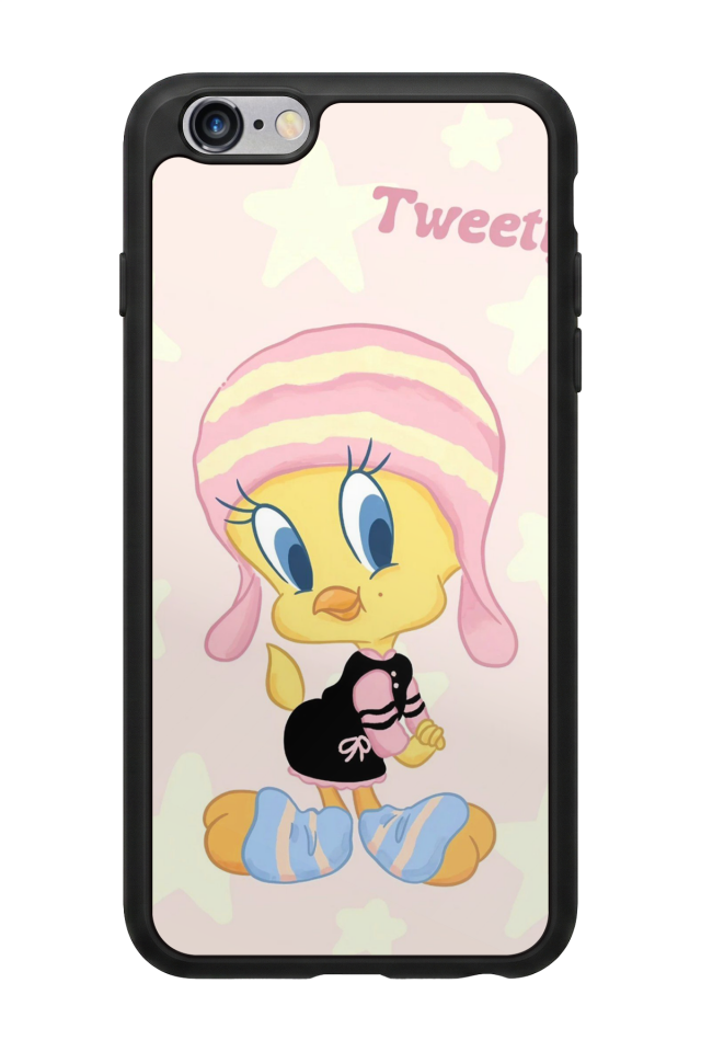 iPhone 6 Plus Uyumlu Tweety Tasarımlı Glossy Premium Kılıf