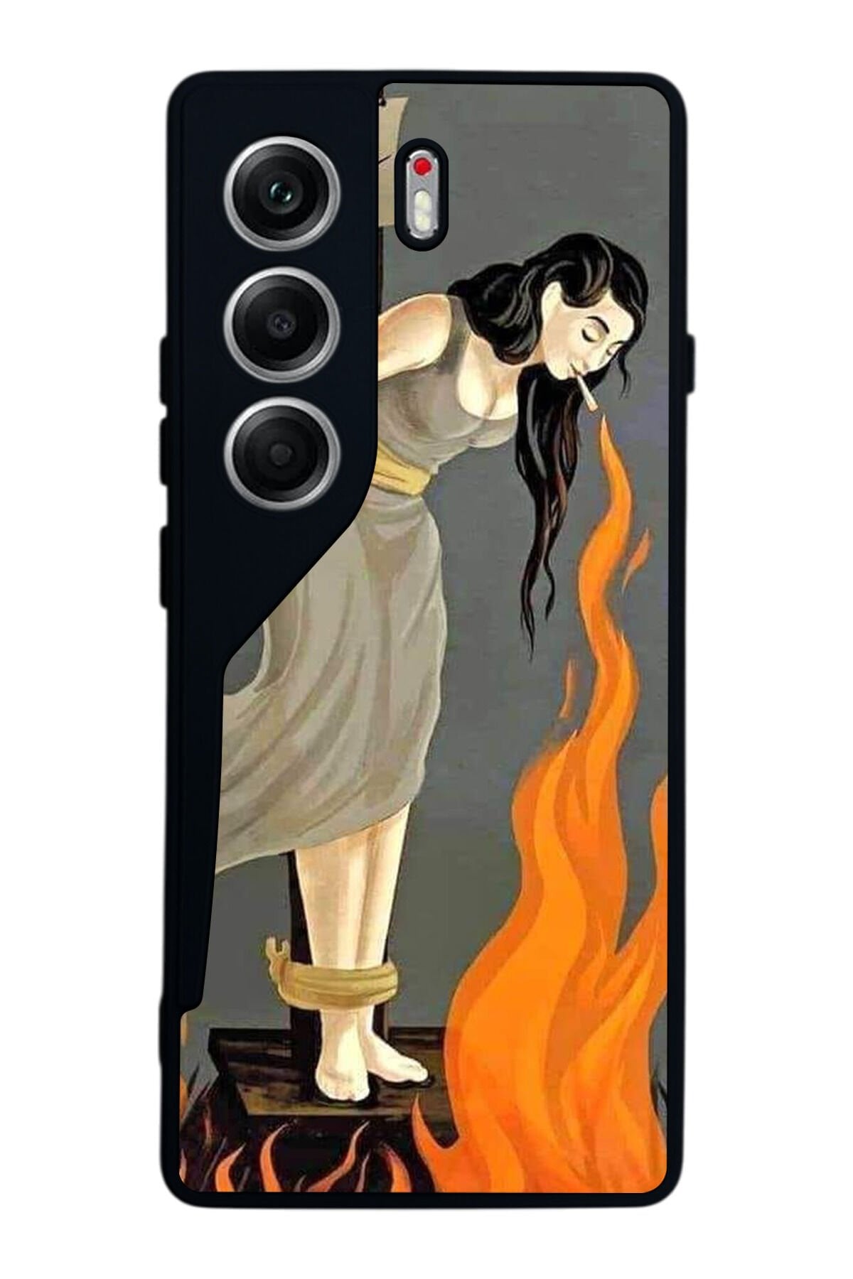 Tecno Camon 40 Uyumlu Kalp Love Tasarımlı Glossy Premium Kılıf