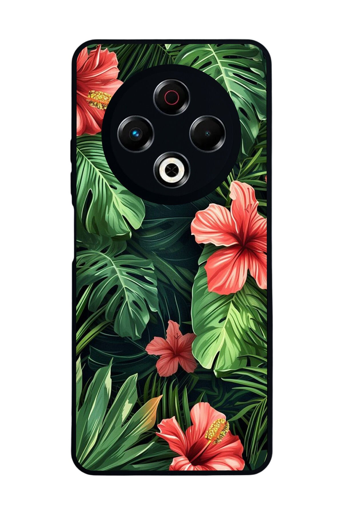 Tecno Spark 30 Uyumlu Botanik Tasarımlı Glossy Premium Kılıf