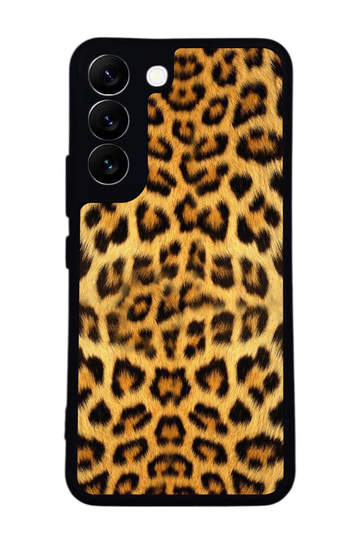 Samsung Galaxy S22 Uyumlu Leopar Tasarımlı Glossy Premium Kılıf
