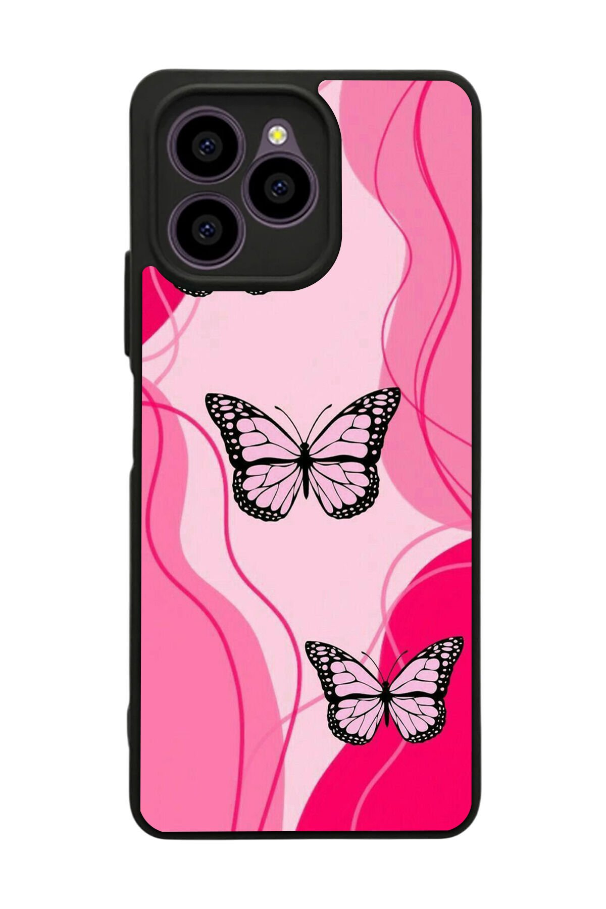 Omix X6 Uyumlu Kelebek Tasarımlı Glossy Premium Kılıf