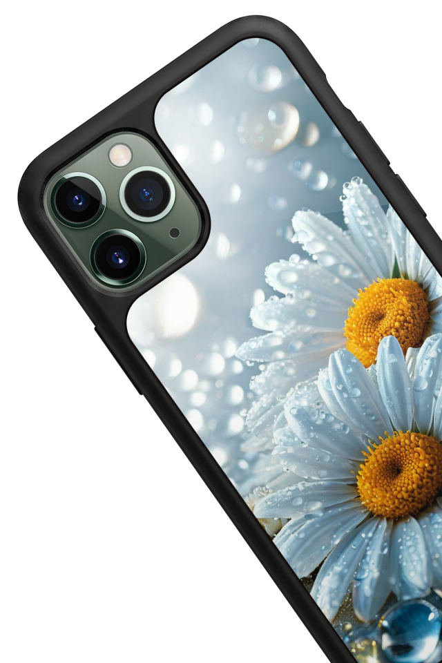 iPhone 11 Pro Max Uyumlu Cicek Tasarımlı Glossy Premium Kılıf