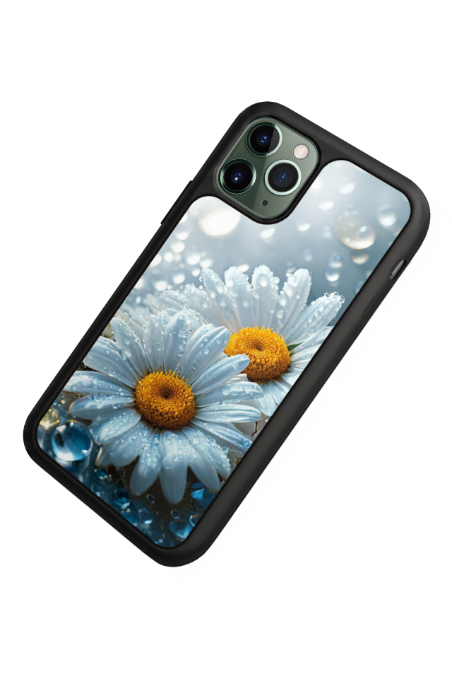 iPhone 11 Pro Max Uyumlu Cicek Tasarımlı Glossy Premium Kılıf
