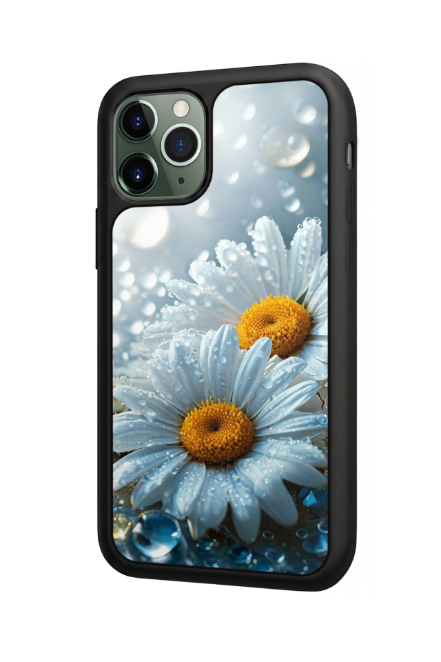 iPhone 11 Pro Max Uyumlu Cicek Tasarımlı Glossy Premium Kılıf