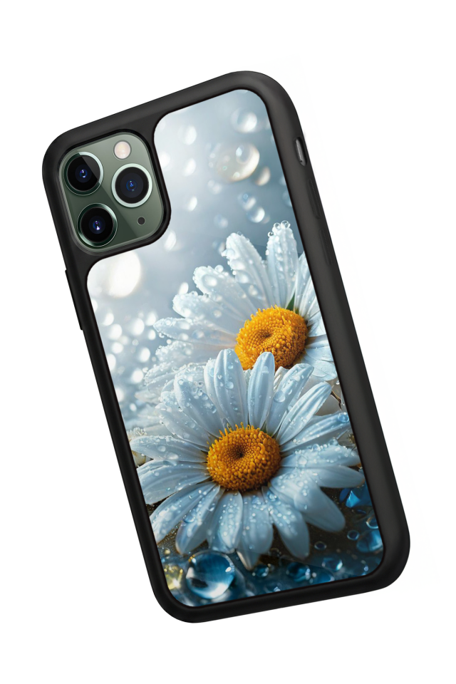 iPhone 11 Pro Max Uyumlu Cicek Tasarımlı Glossy Premium Kılıf