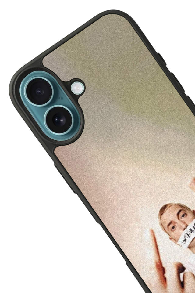 iPhone 16 Uyumlu Eminem Tasarımlı Glossy Premium Kılıf