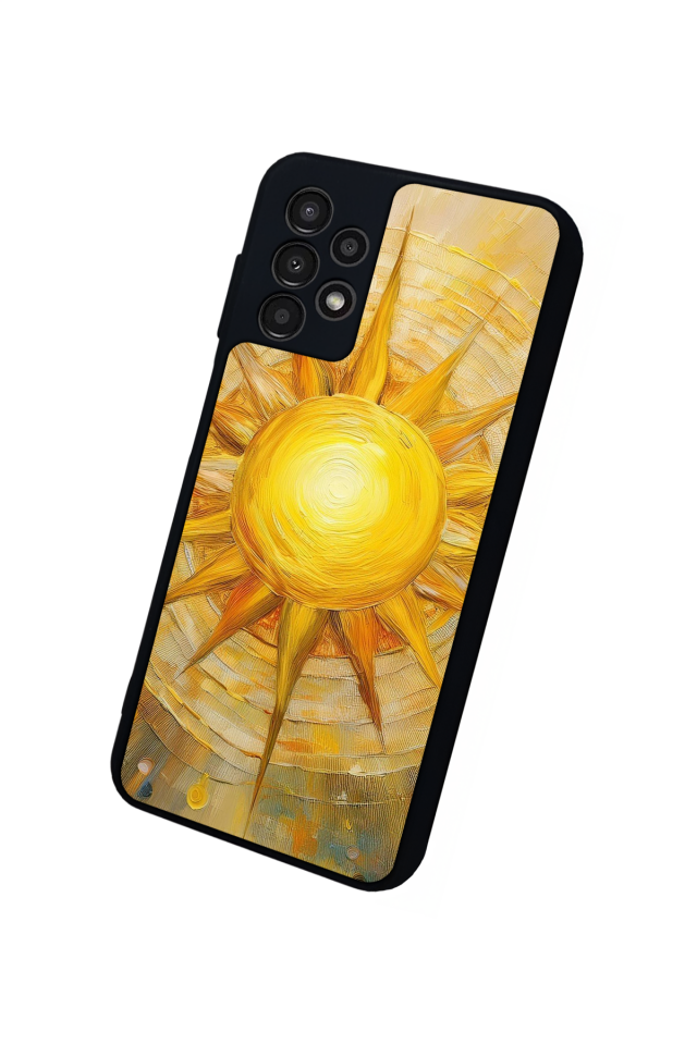 Samsung Galaxy A23 Uyumlu Güneş Tasarımlı Glossy Premium Kılıf