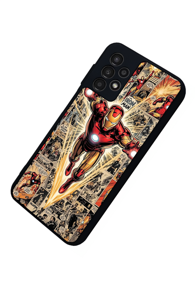 Samsung Galaxy A13 Uyumlu  Iron Man ( Demir Adam ) Tasarımlı Glossy Premium Kılıf
