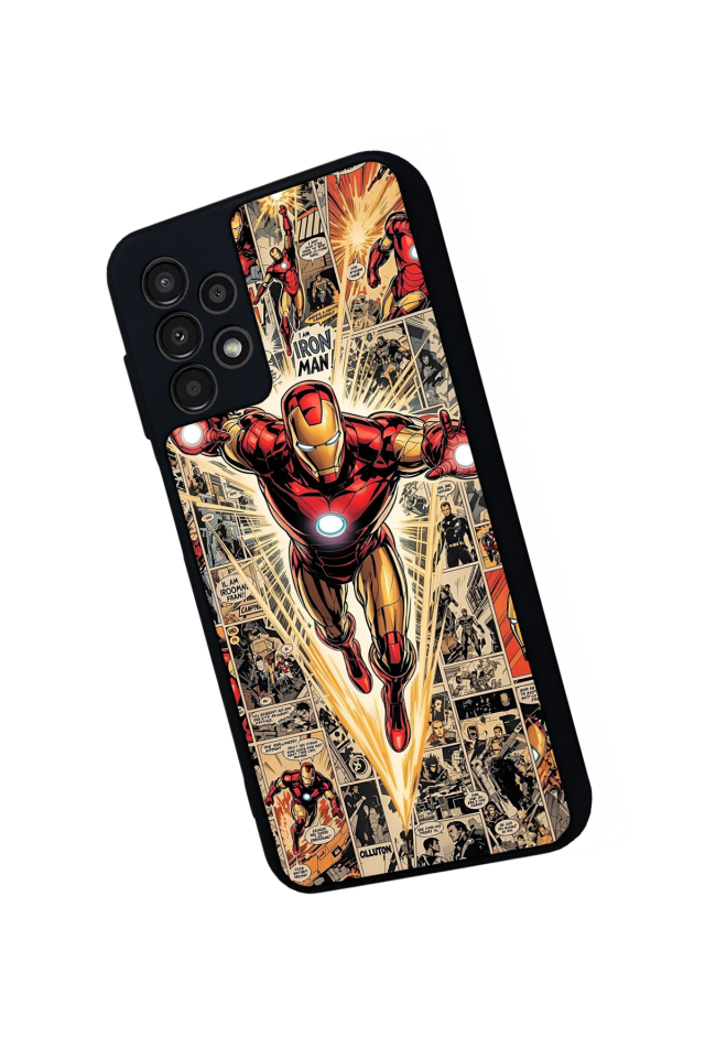 Samsung Galaxy A13 Uyumlu  Iron Man ( Demir Adam ) Tasarımlı Glossy Premium Kılıf