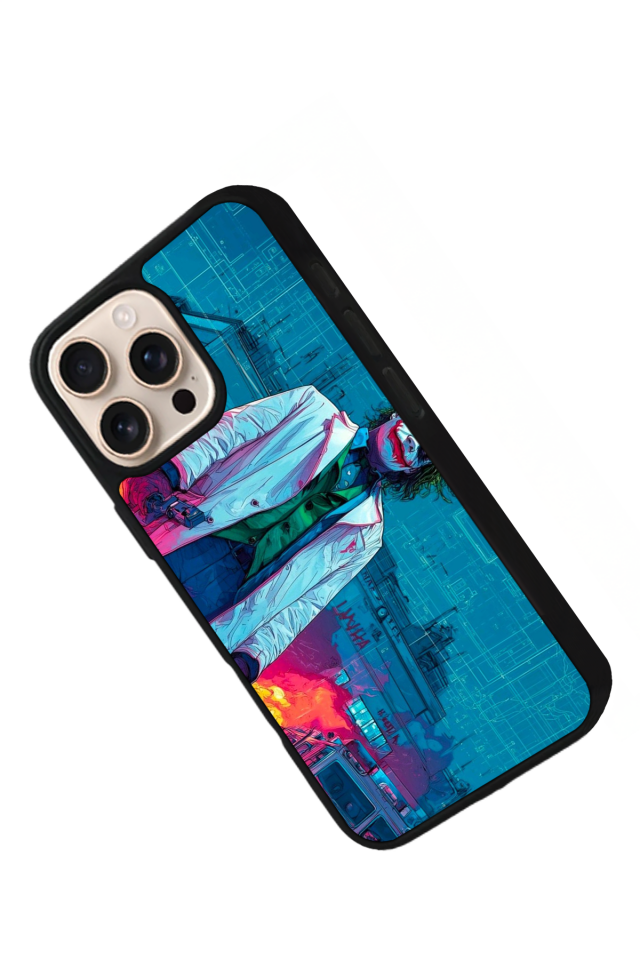iPhone 14 Pro Uyumlu Joker Tasarımlı Glossy Premium Kılıf