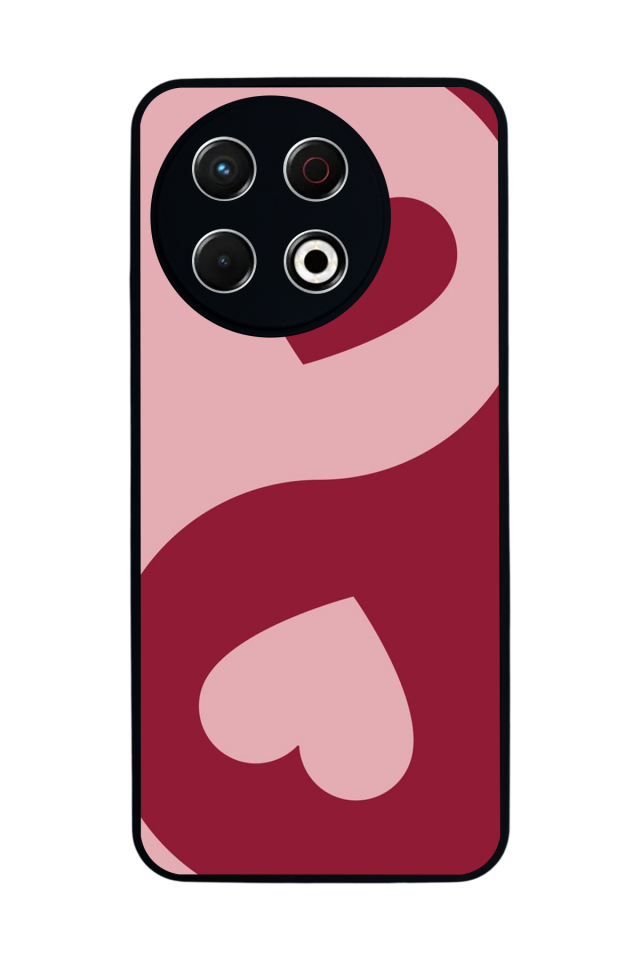 Tecno Spark 30 Pro Uyumlu Kalp Love Tasarımlı Glossy Premium Kılıf