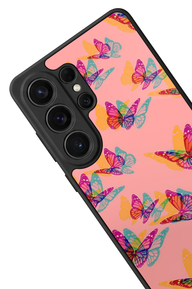 Samsung Galaxy S26 Ultra Uyumlu Kelebek Tasarımlı Glossy Premium Kılıf