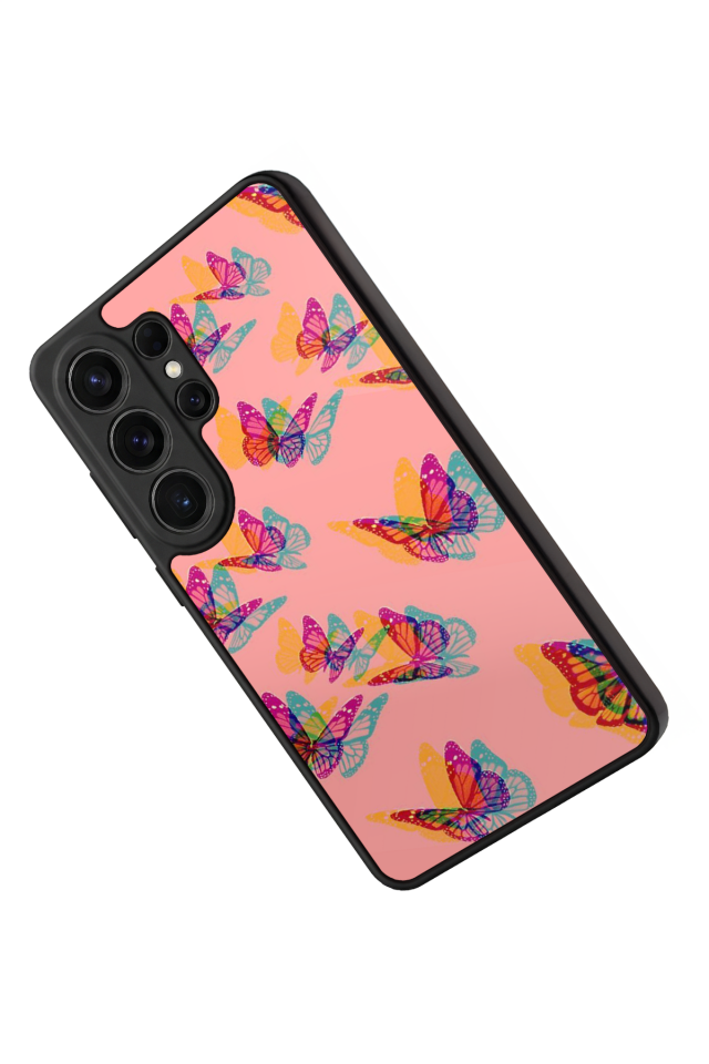 Samsung Galaxy S26 Ultra Uyumlu Kelebek Tasarımlı Glossy Premium Kılıf