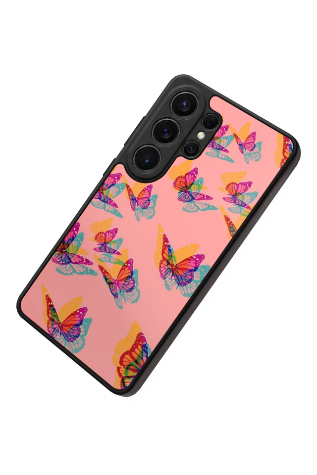 Samsung Galaxy S26 Ultra Uyumlu Kelebek Tasarımlı Glossy Premium Kılıf