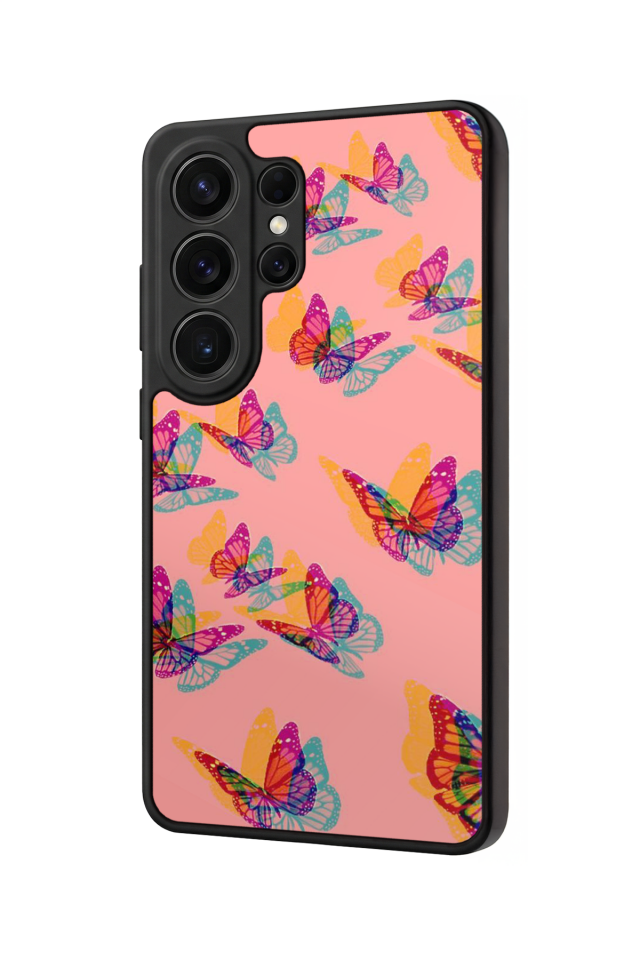 Samsung Galaxy S26 Ultra Uyumlu Kelebek Tasarımlı Glossy Premium Kılıf