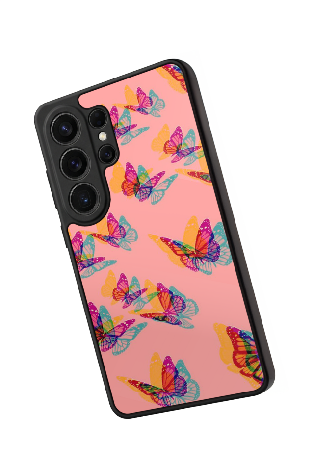 Samsung Galaxy S26 Ultra Uyumlu Kelebek Tasarımlı Glossy Premium Kılıf