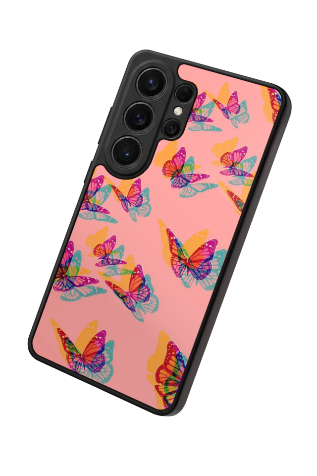 Samsung Galaxy S26 Ultra Uyumlu Kelebek Tasarımlı Glossy Premium Kılıf