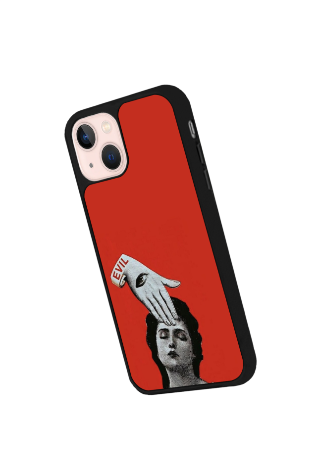 iPhone 15 Plus Uyumlu Kirmizi Tasarımlı Glossy Premium Kılıf