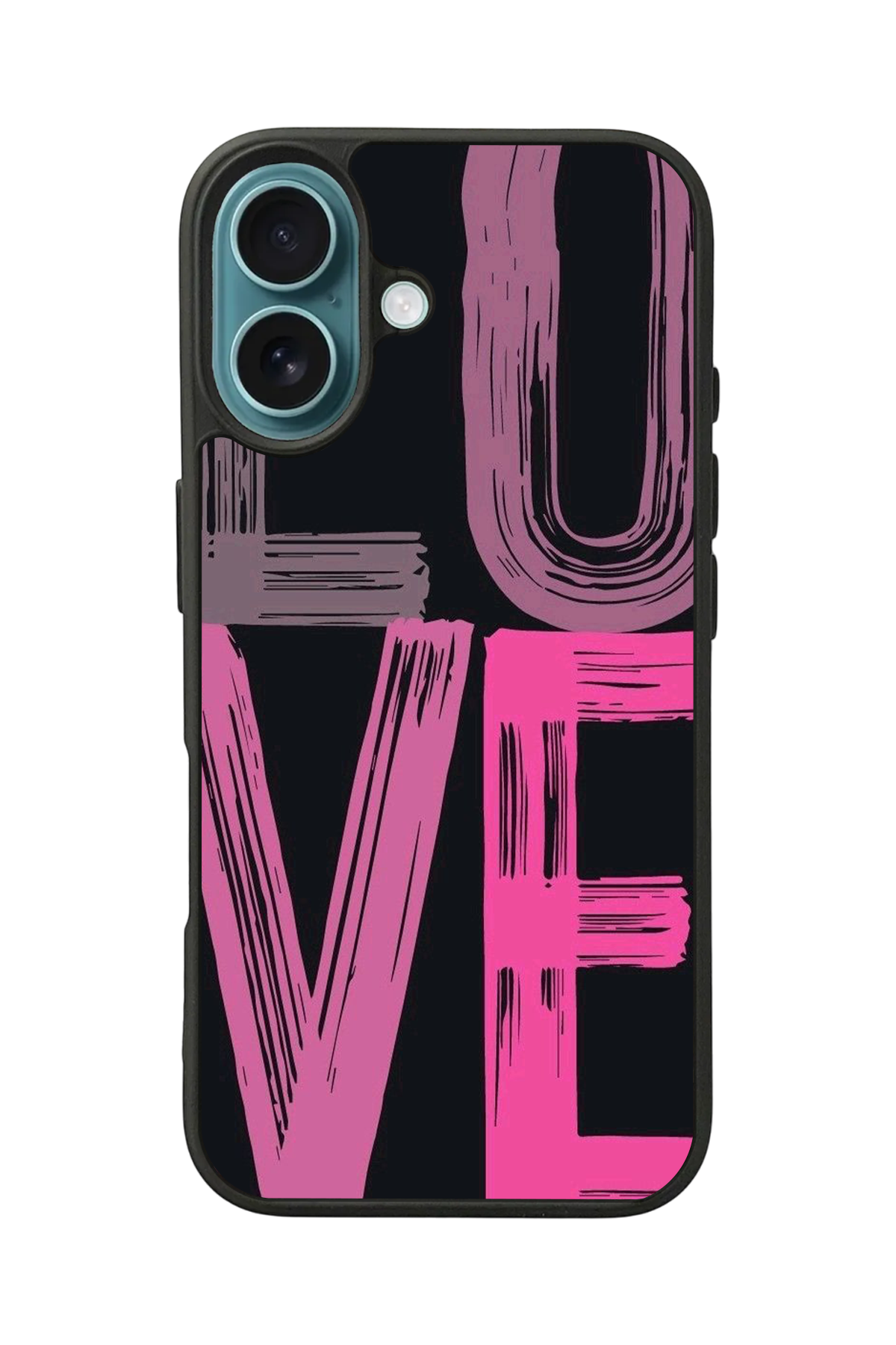 iPhone 16 Plus Uyumlu Love Tasarımlı Glossy Premium Kılıf