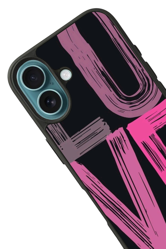 iPhone 16 Plus Uyumlu Love Tasarımlı Glossy Premium Kılıf