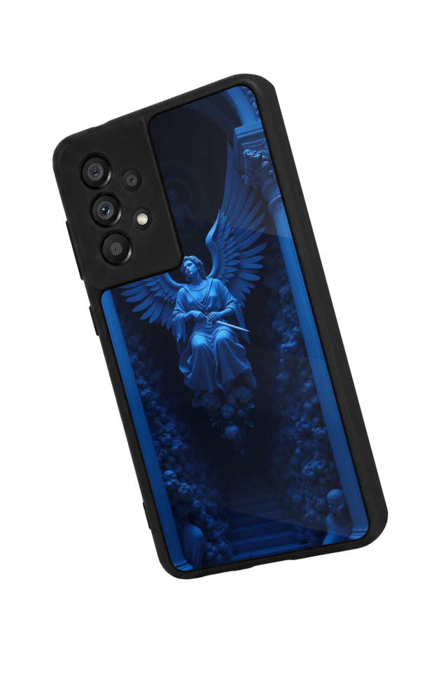 Samsung Galaxy A73 Uyumlu Melek Tasarımlı Glossy Premium Kılıf