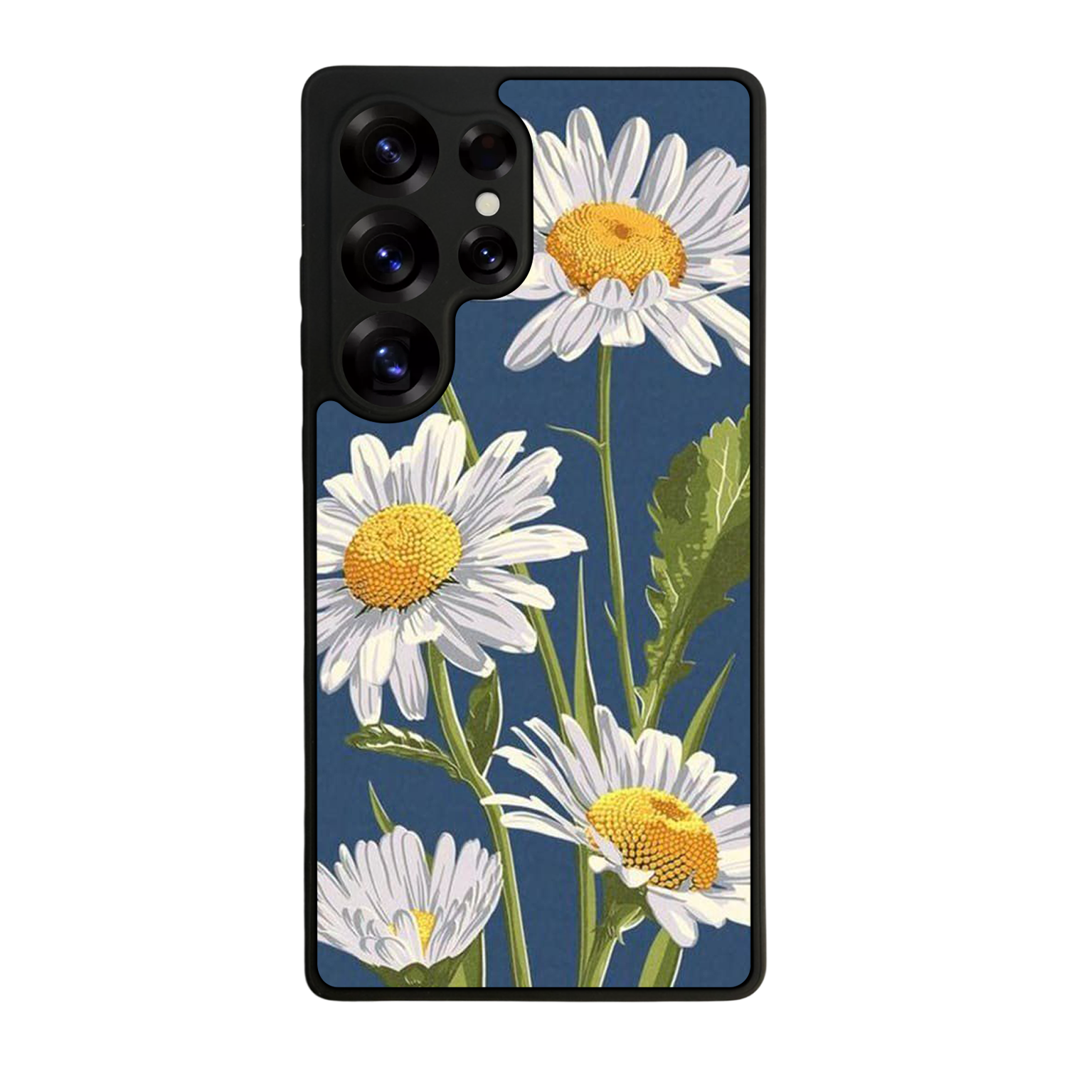 Samsung Galaxy S25 Ultra Uyumlu Papatya Tasarımlı Glossy Premium Kılıf