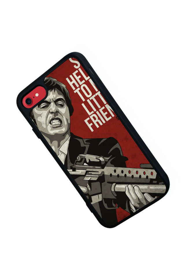 iPhone SE Uyumlu Scarface Tasarımlı Glossy Premium Kılıf