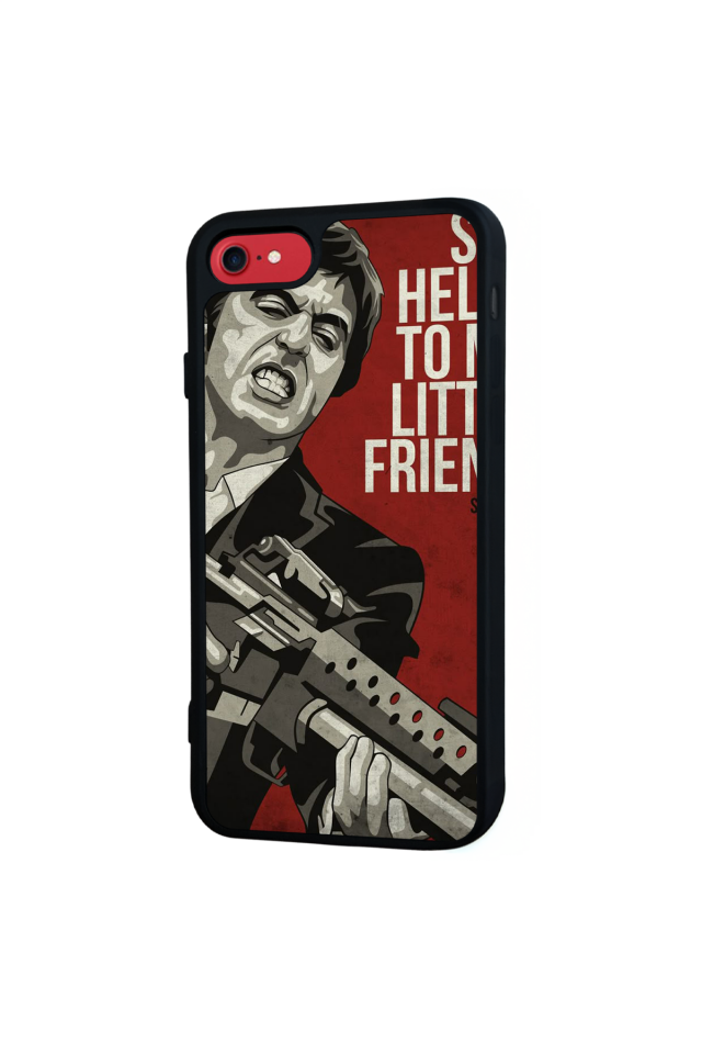 iPhone SE Uyumlu Scarface Tasarımlı Glossy Premium Kılıf