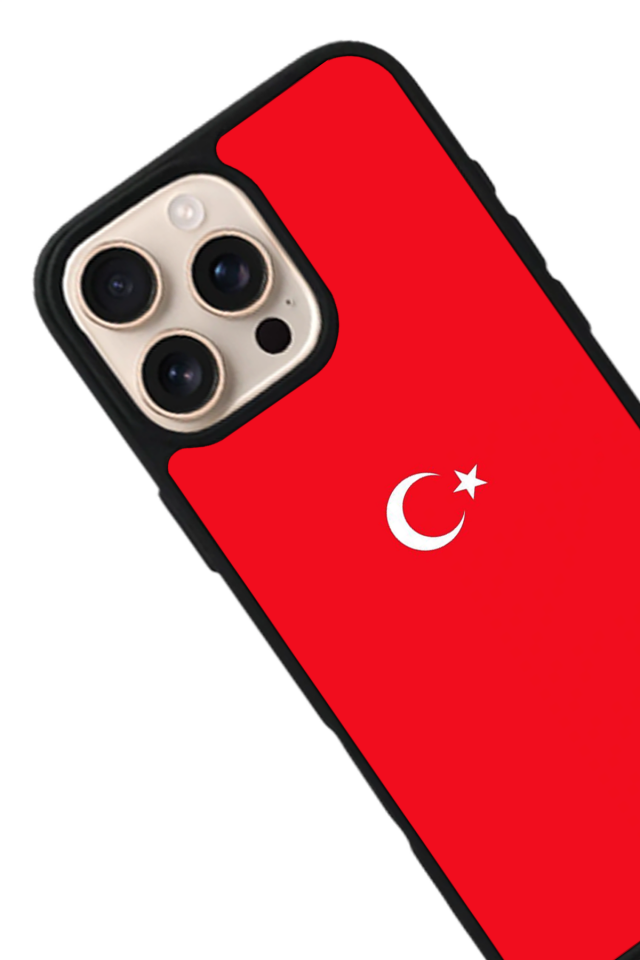 iPhone 15 Pro Max Uyumlu TürkBayragi Tasarımlı Glossy Premium Kılıf