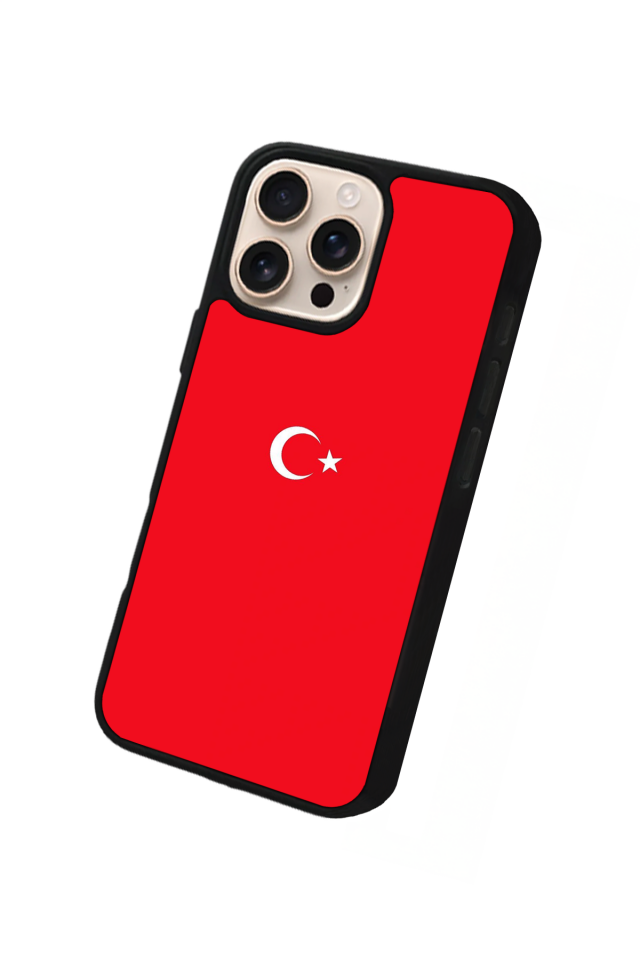 iPhone 15 Pro Max Uyumlu TürkBayragi Tasarımlı Glossy Premium Kılıf