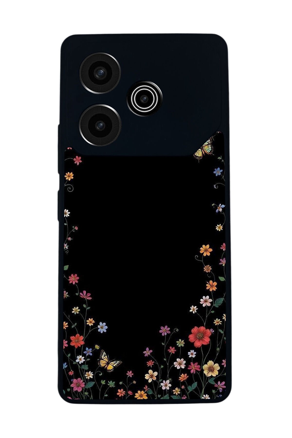 Tecno Pova 6 Uyumlu Floral Tasarımlı Glossy Premium Kılıf