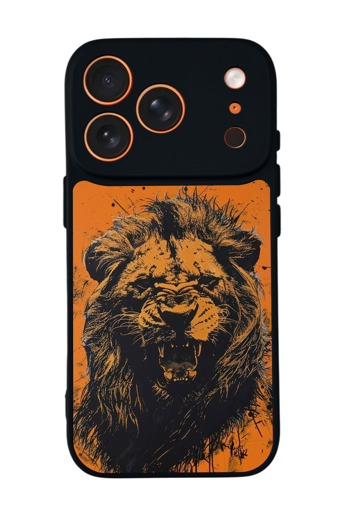 iPhone 17 Pro Max Uyumlu Aslan Tasarımlı Glossy Premium Kılıf