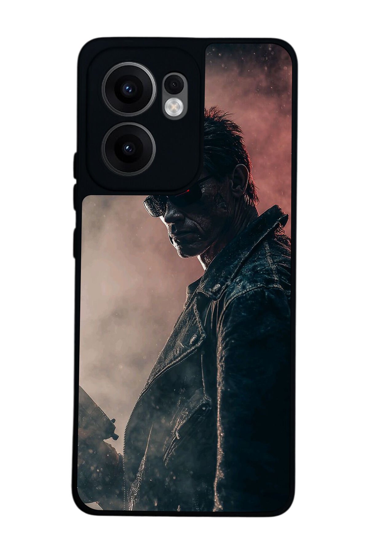 Oppo Reno 13F Uyumlu Terminator Tasarımlı Glossy Premium Kılıf