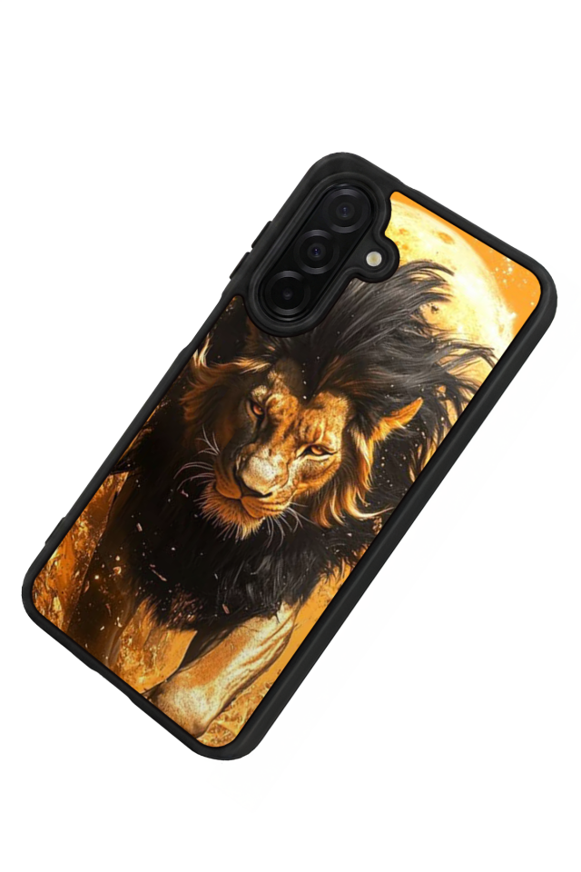 Samsung Galaxy A56 Uyumlu Aslan Tasarımlı Glossy Premium Kılıf