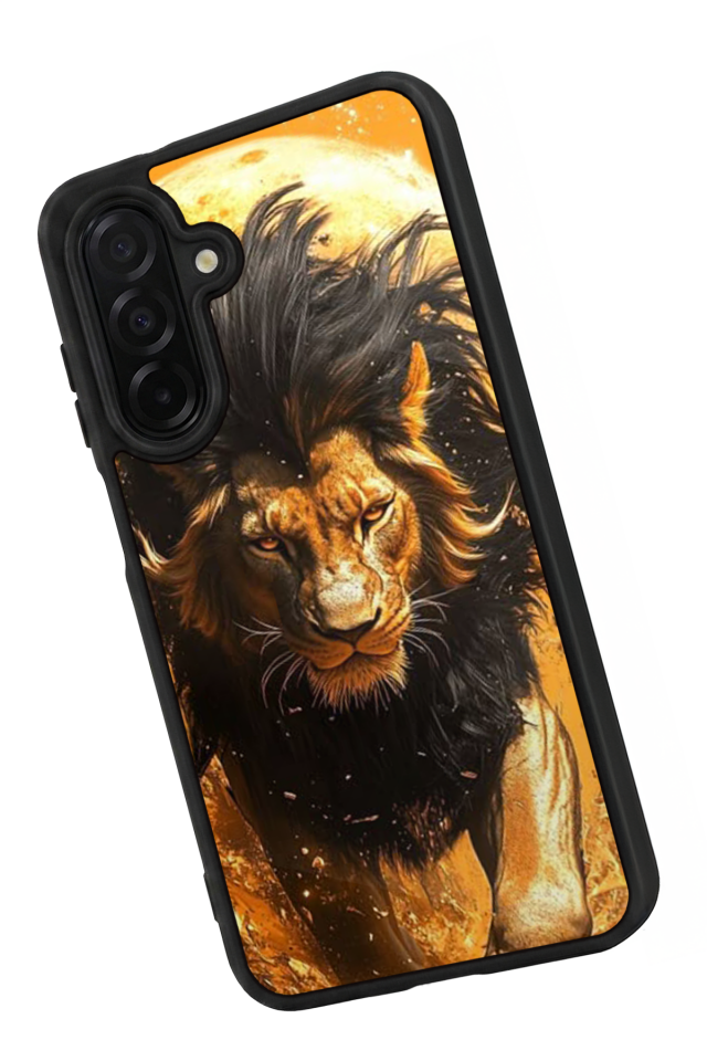 Samsung Galaxy A56 Uyumlu Aslan Tasarımlı Glossy Premium Kılıf