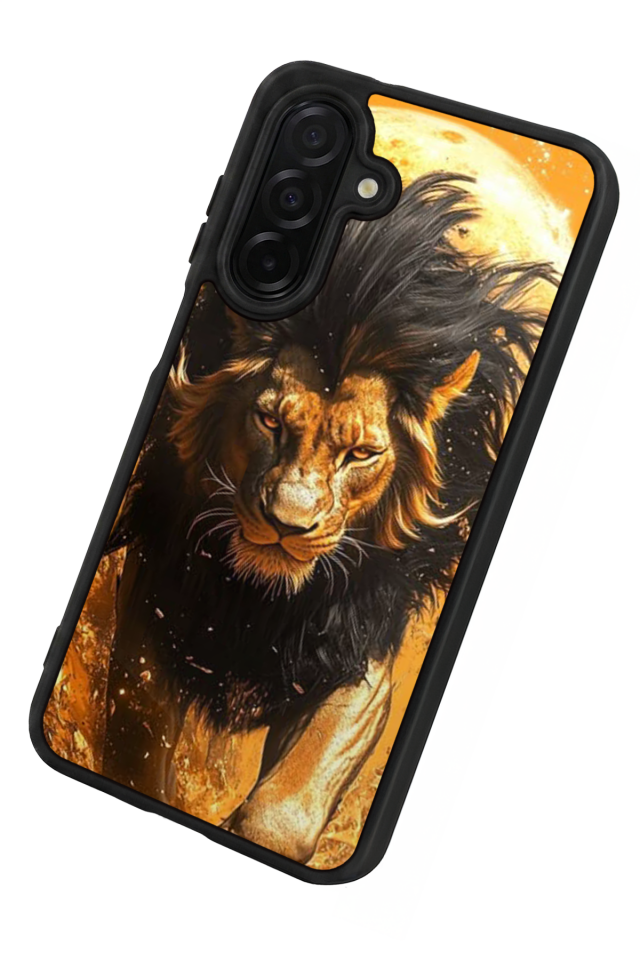 Samsung Galaxy A56 Uyumlu Aslan Tasarımlı Glossy Premium Kılıf