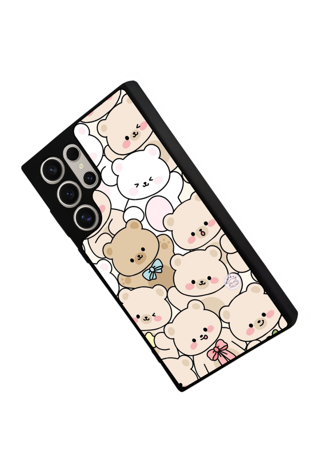 Samsung Galaxy S24 Ultra Uyumlu Ayı Tasarımlı Glossy Premium Kılıf