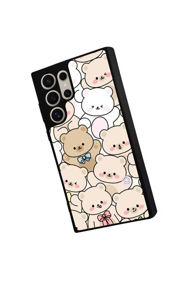 Samsung Galaxy S24 Ultra Uyumlu Ayı Tasarımlı Glossy Premium Kılıf