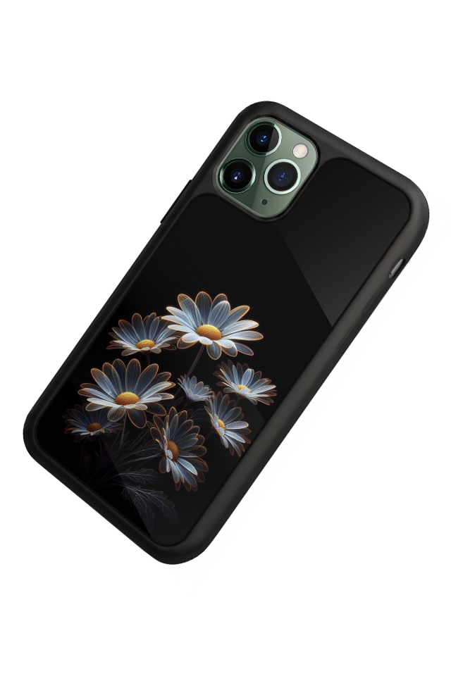 iPhone 11 Pro Max Uyumlu Cicek Tasarımlı Glossy Premium Kılıf