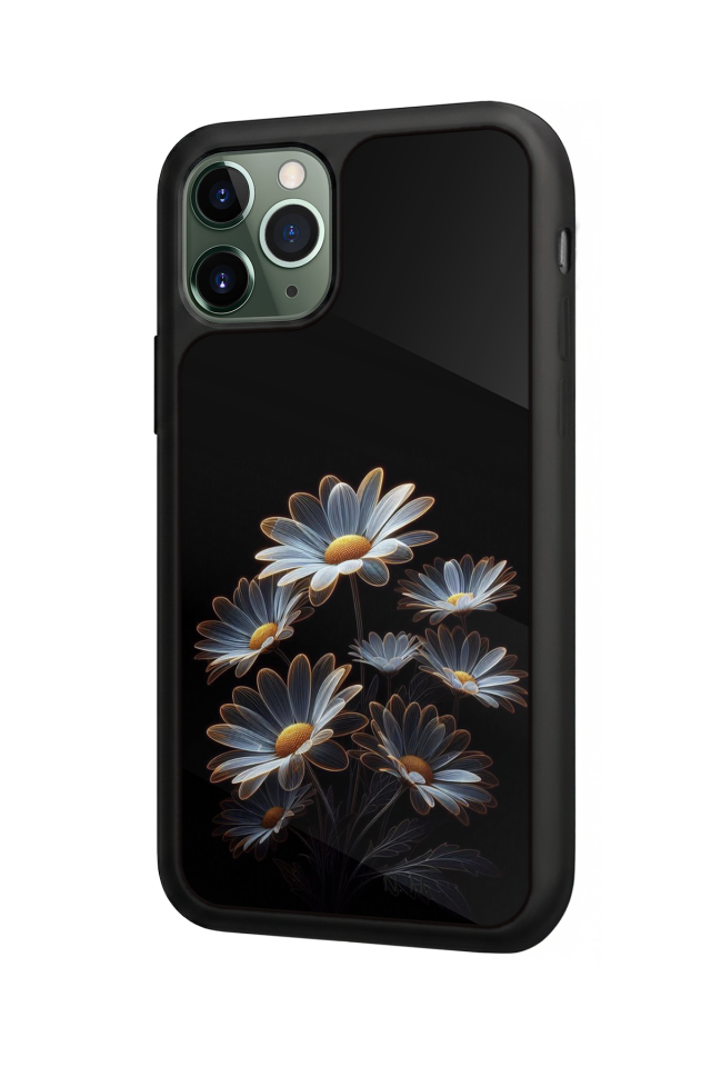 iPhone 11 Pro Max Uyumlu Cicek Tasarımlı Glossy Premium Kılıf