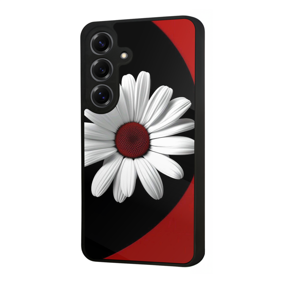 Samsung Galaxy S25 Uyumlu Cicek Tasarımlı Glossy Premium Kılıf