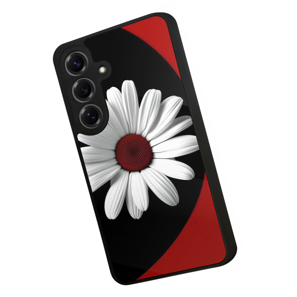 Samsung Galaxy S25 Uyumlu Cicek Tasarımlı Glossy Premium Kılıf