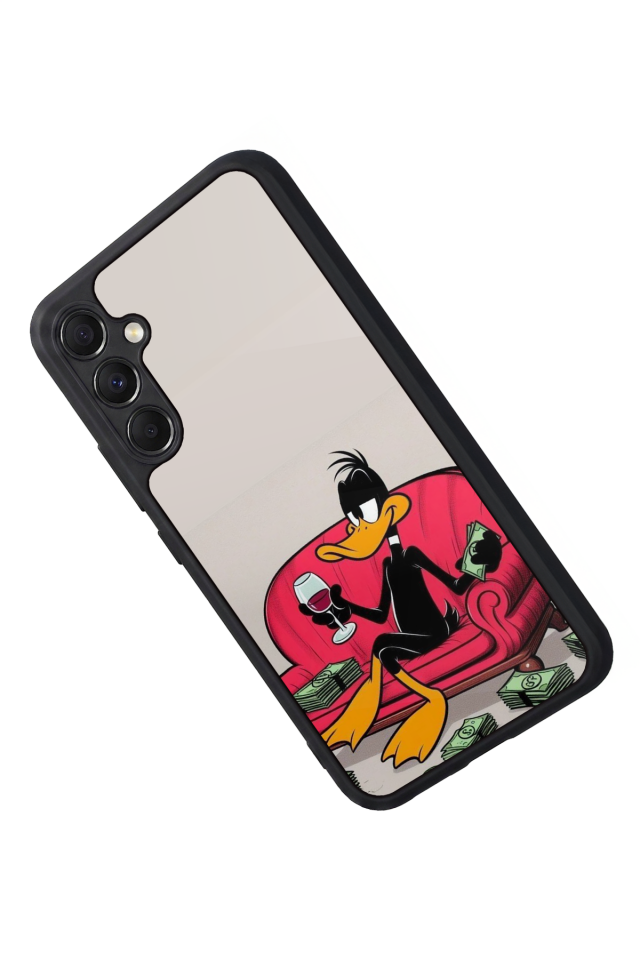 Samsung Galaxy A34 Uyumlu Daffy duck Tasarımlı Glossy Premium Kılıf