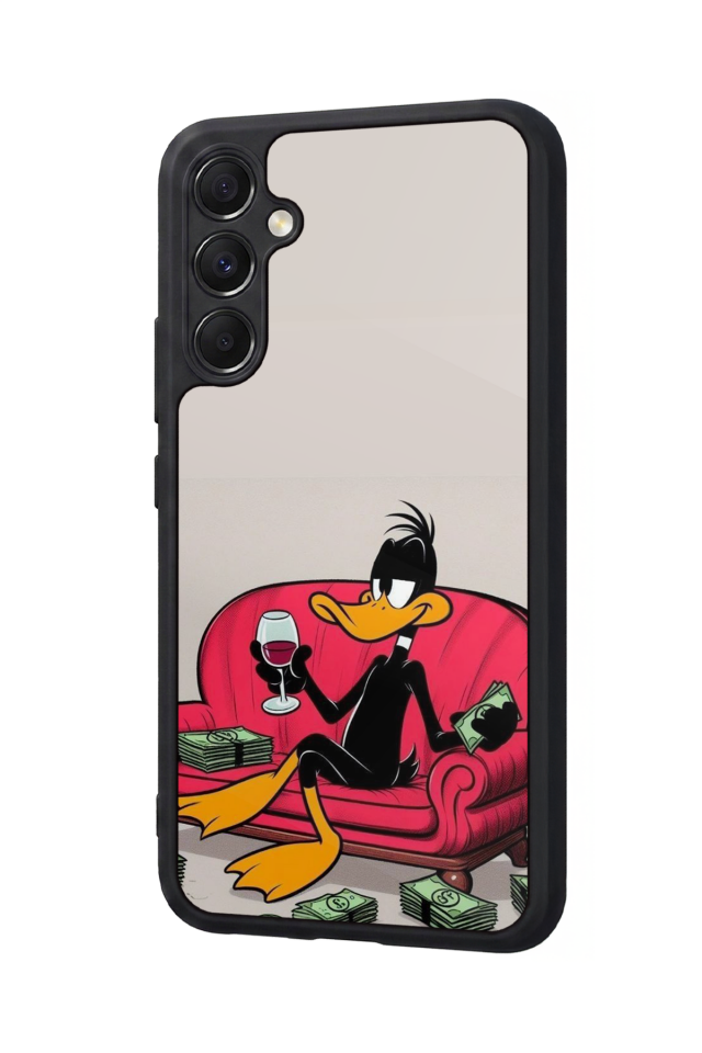 Samsung Galaxy A34 Uyumlu Daffy duck Tasarımlı Glossy Premium Kılıf