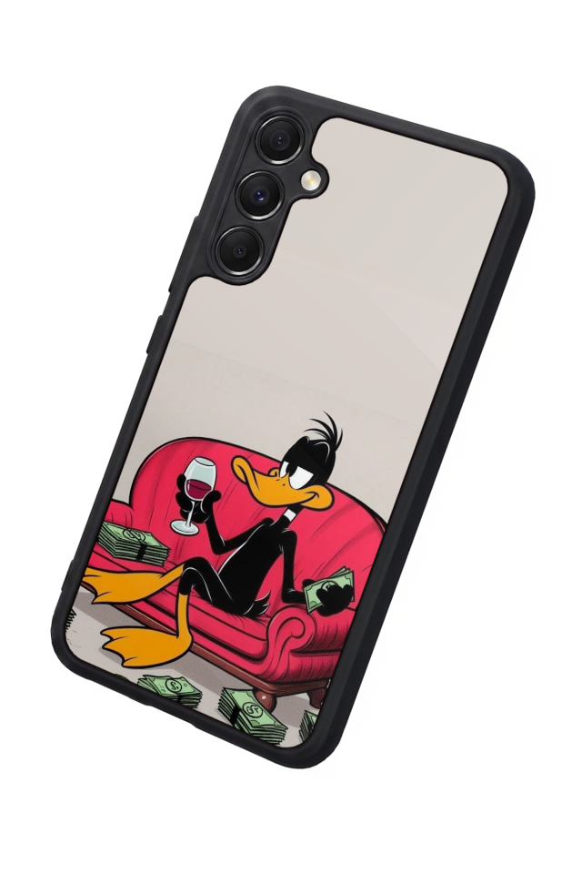 Samsung Galaxy A34 Uyumlu Daffy duck Tasarımlı Glossy Premium Kılıf
