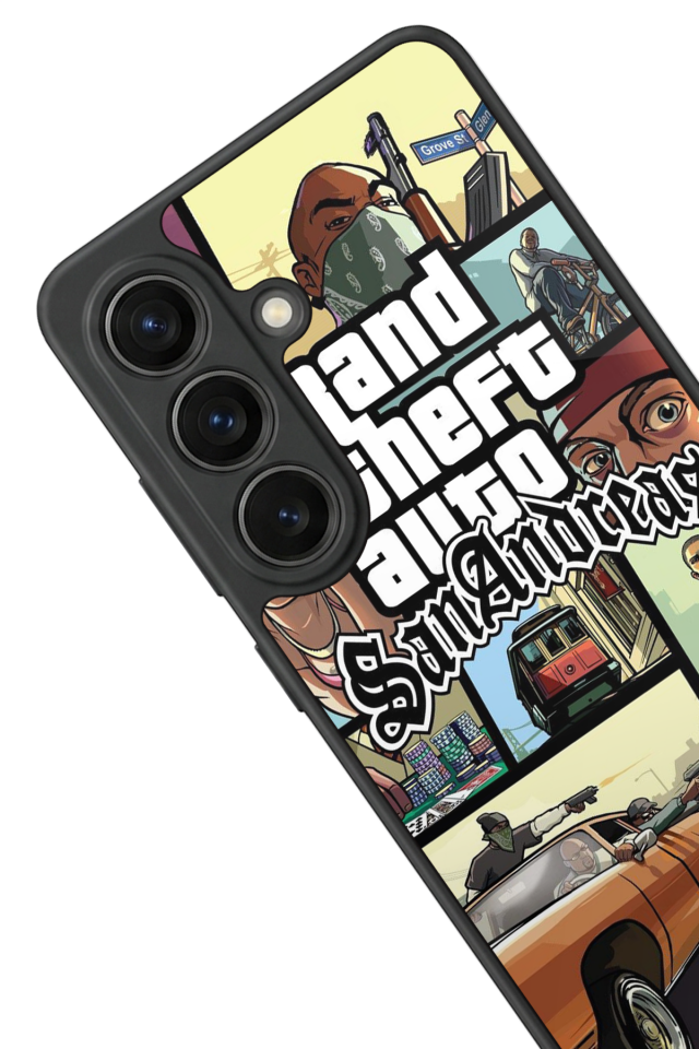 Samsung Galaxy S26 Uyumlu GTA Tasarımlı Glossy Premium Kılıf