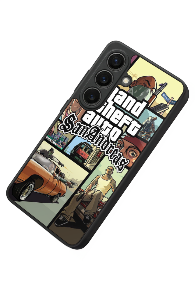 Samsung Galaxy S26 Uyumlu GTA Tasarımlı Glossy Premium Kılıf